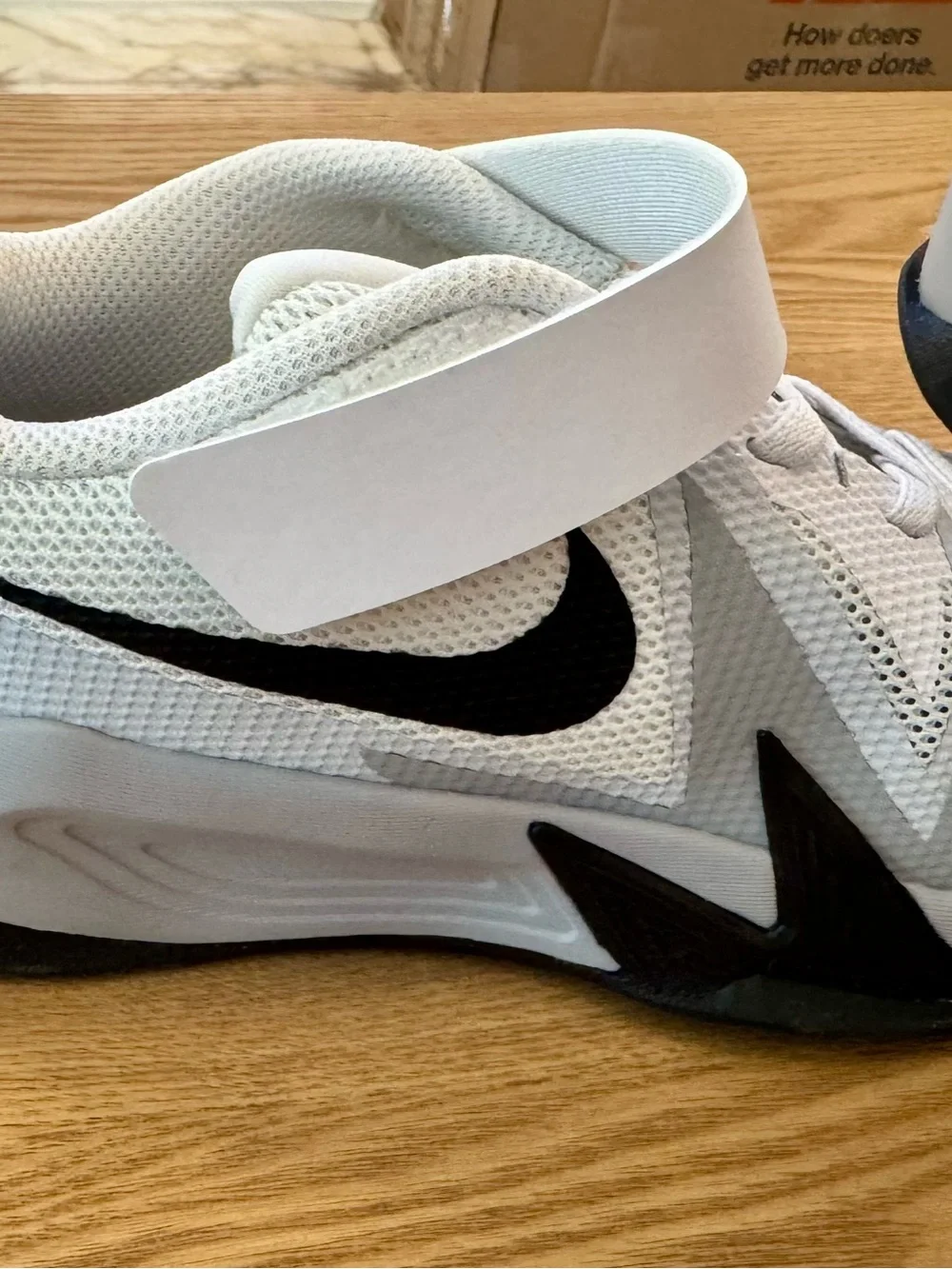 Nike Men’s White and Black Athletic Basketball Shoes